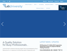 Tablet Screenshot of labuniversity.org